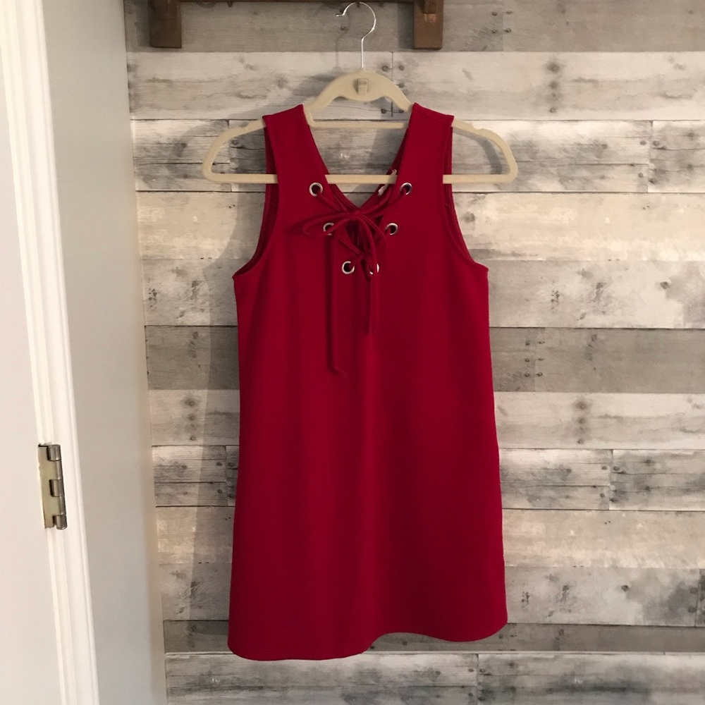 Bright Red Mini Dress